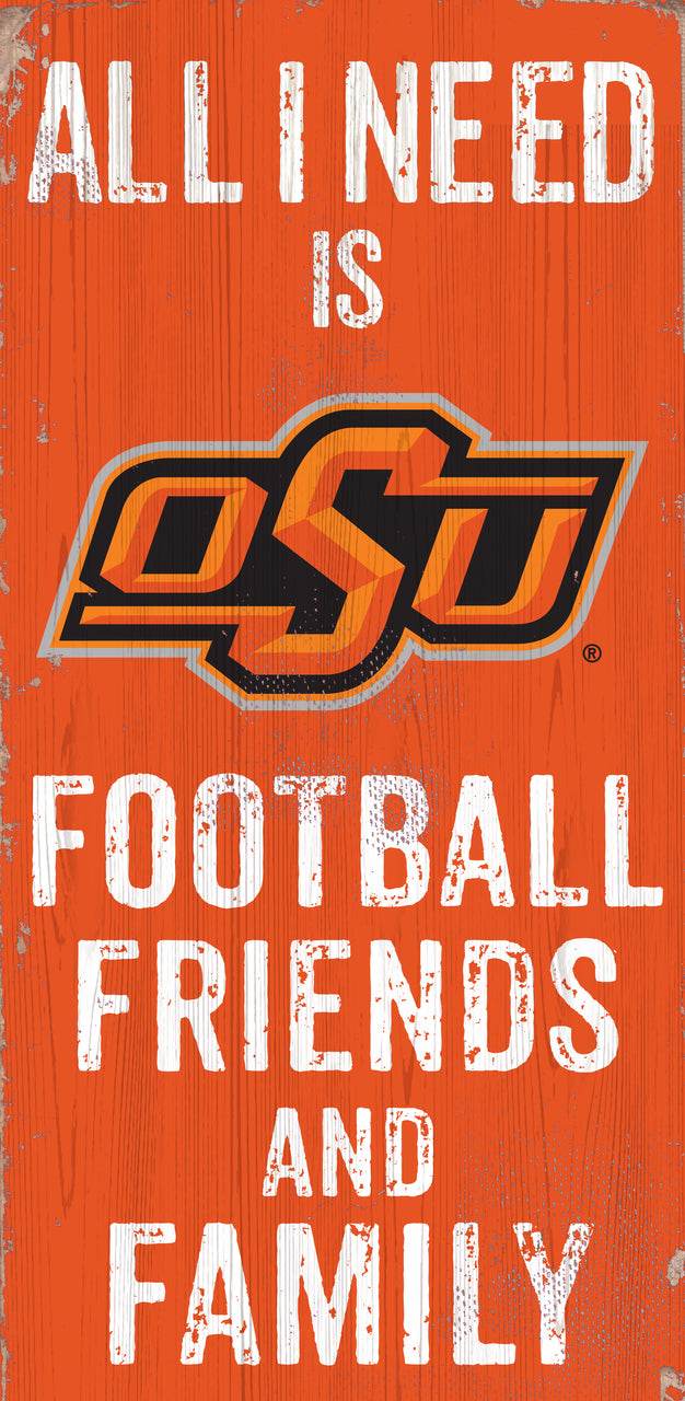 Oklahoma State Cowboys Wood Sign 6x12 Football Fans - ToylandEU