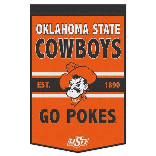  Oklahoma State Cowboys Wool Banner 24x38 Dynasty Slogan -  ToylandEU™
