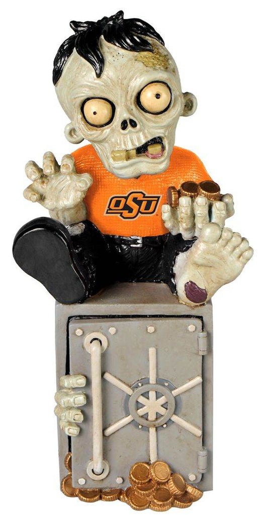 Oklahoma State Cowboys Zombie Figurine Bank Resin Painted - ToylandEU