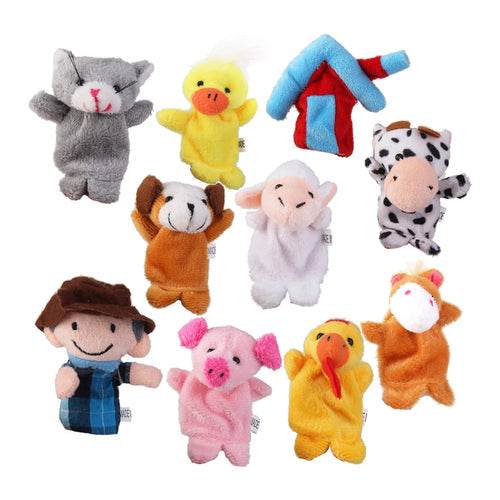 Old MacDonald's Farm Animal Finger Puppets for Creative Storytelling - ToylandEU