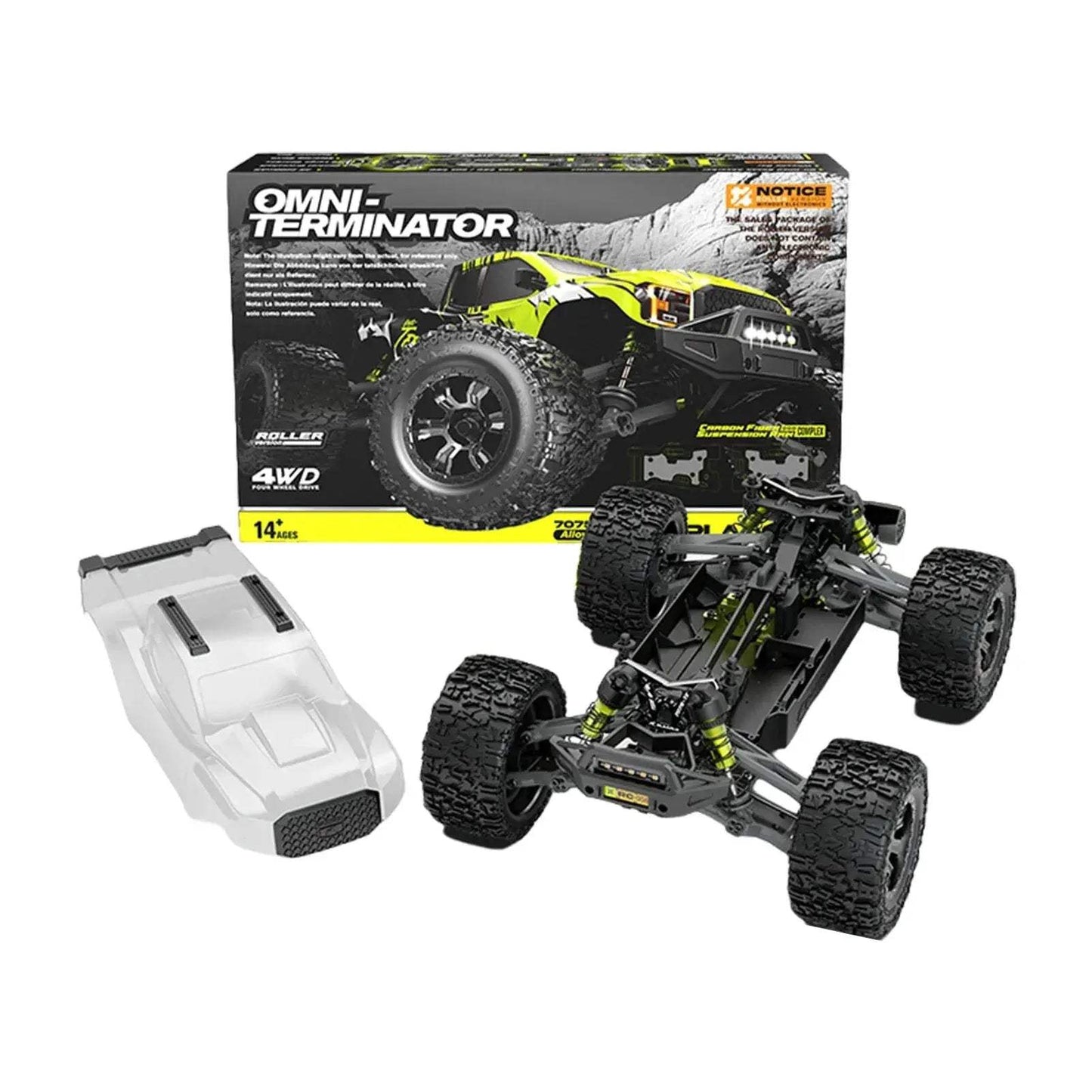 Omnipotent Terminator 4WD Brushless RC Monster Truck Off Road - ToylandEU