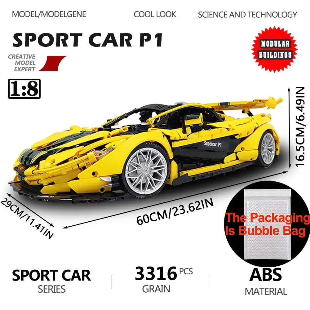  One Eighth Scale Racing Car Building Kit 3097 Pieces -  ToylandEU™