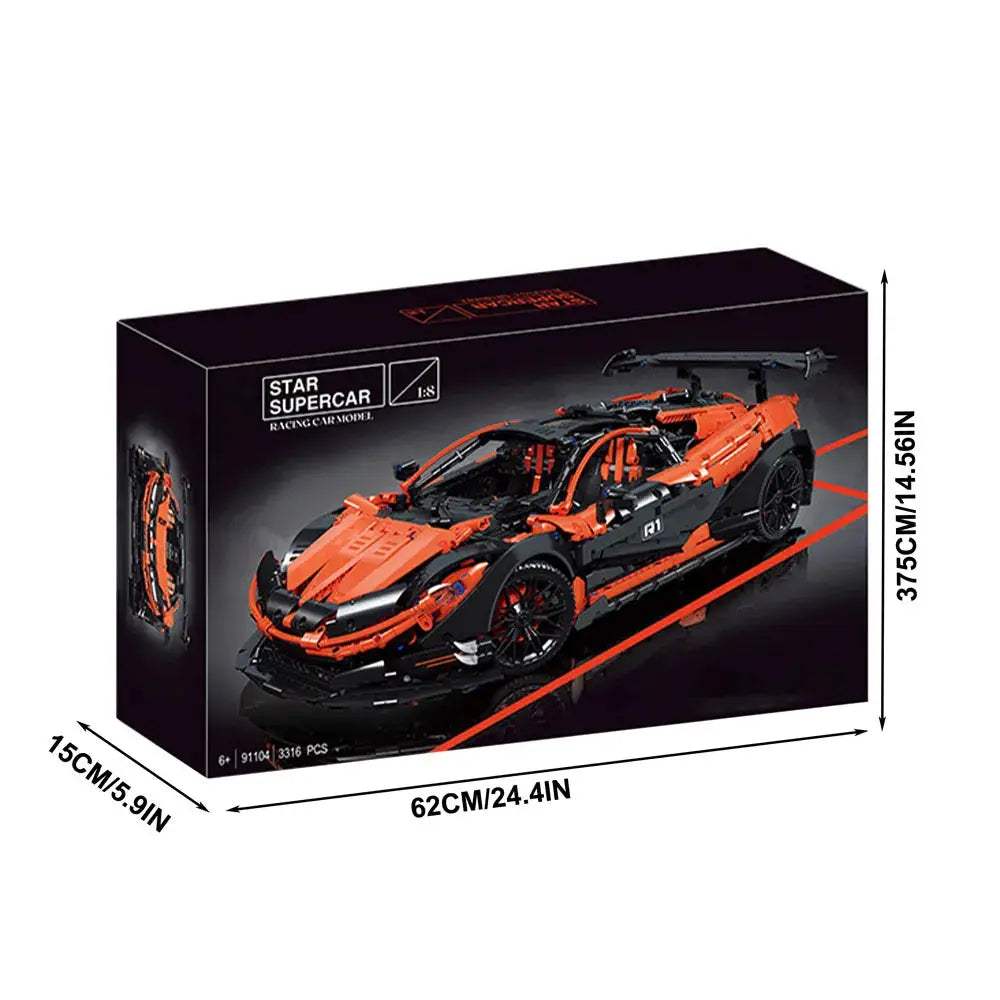  One Eighth Scale Racing Car Building Kit 3097 Pieces -  ToylandEU™