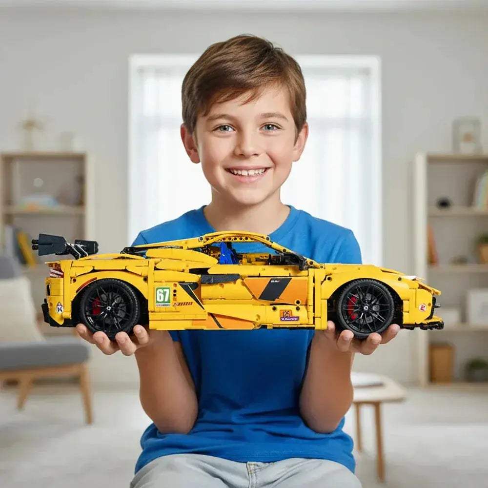 One Eighth Scale Sports Car Building Blocks Set 3372 Pieces - ToylandEU