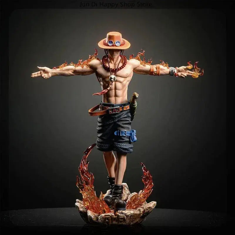 One Piece Ace Figure Statue 27cm Anime Model Collectible - ToylandEU