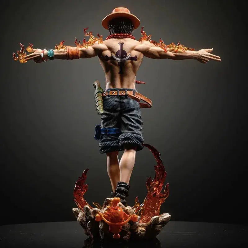 One Piece Ace Figure Statue 27cm Anime Model Collectible - ToylandEU