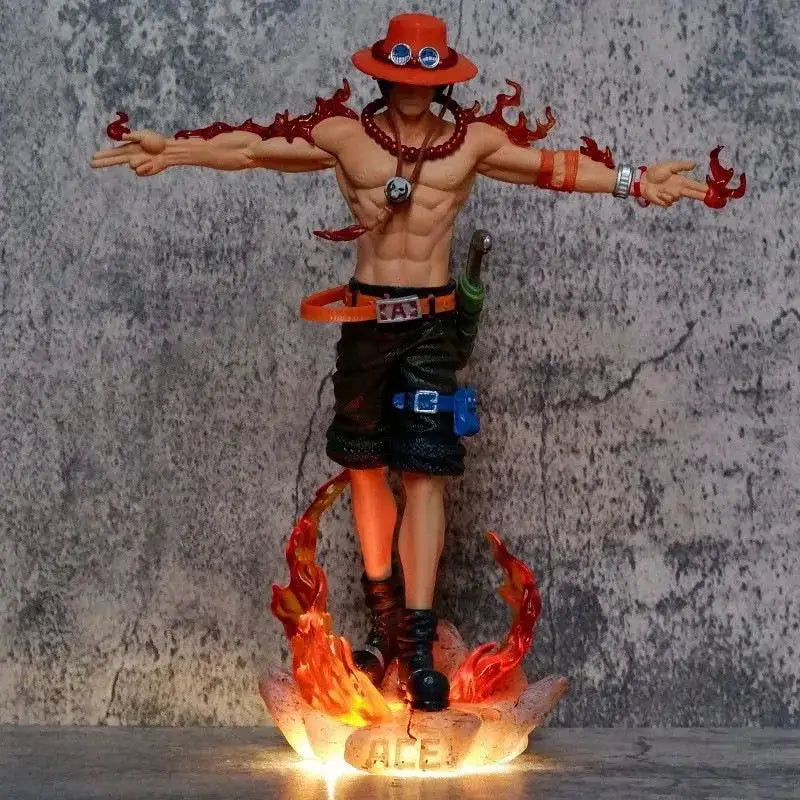 One Piece Ace Figure Statue 27cm Anime Model Collectible - ToylandEU