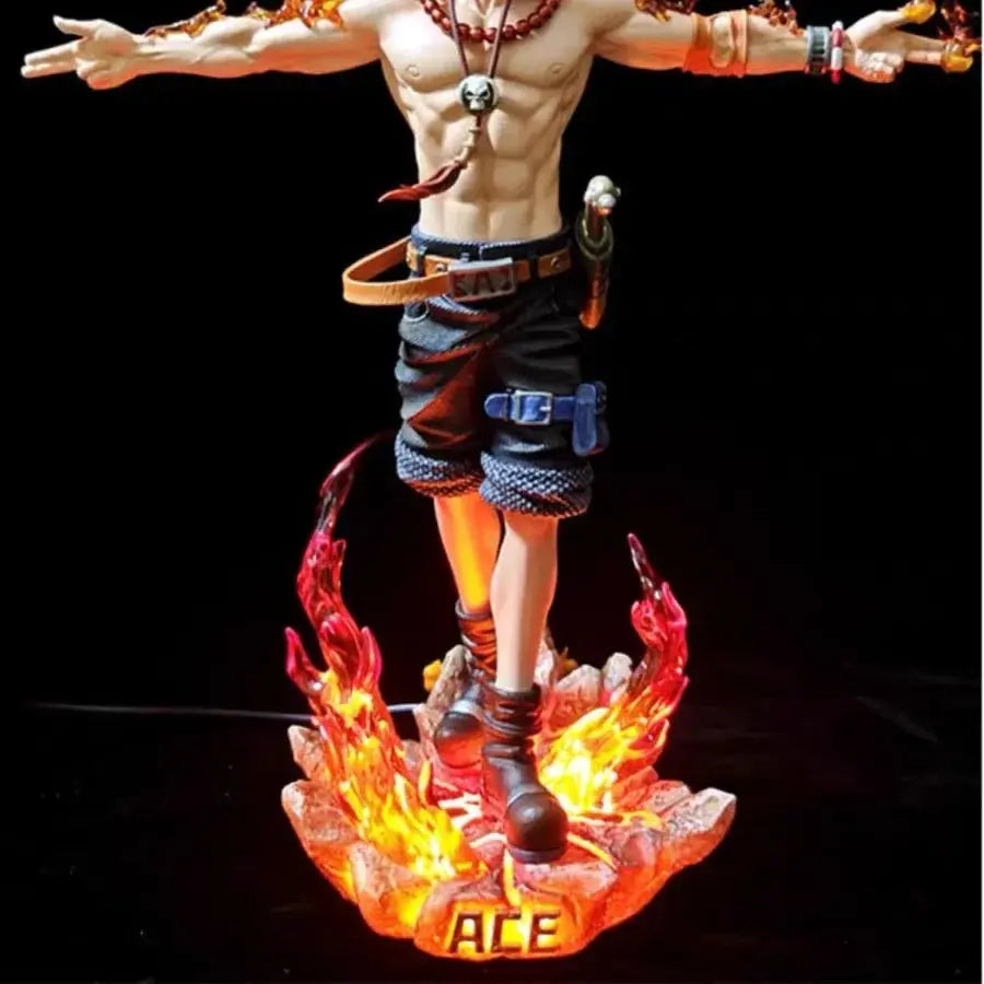 One Piece Ace Figure Statue 27cm Anime Model Collectible - ToylandEU