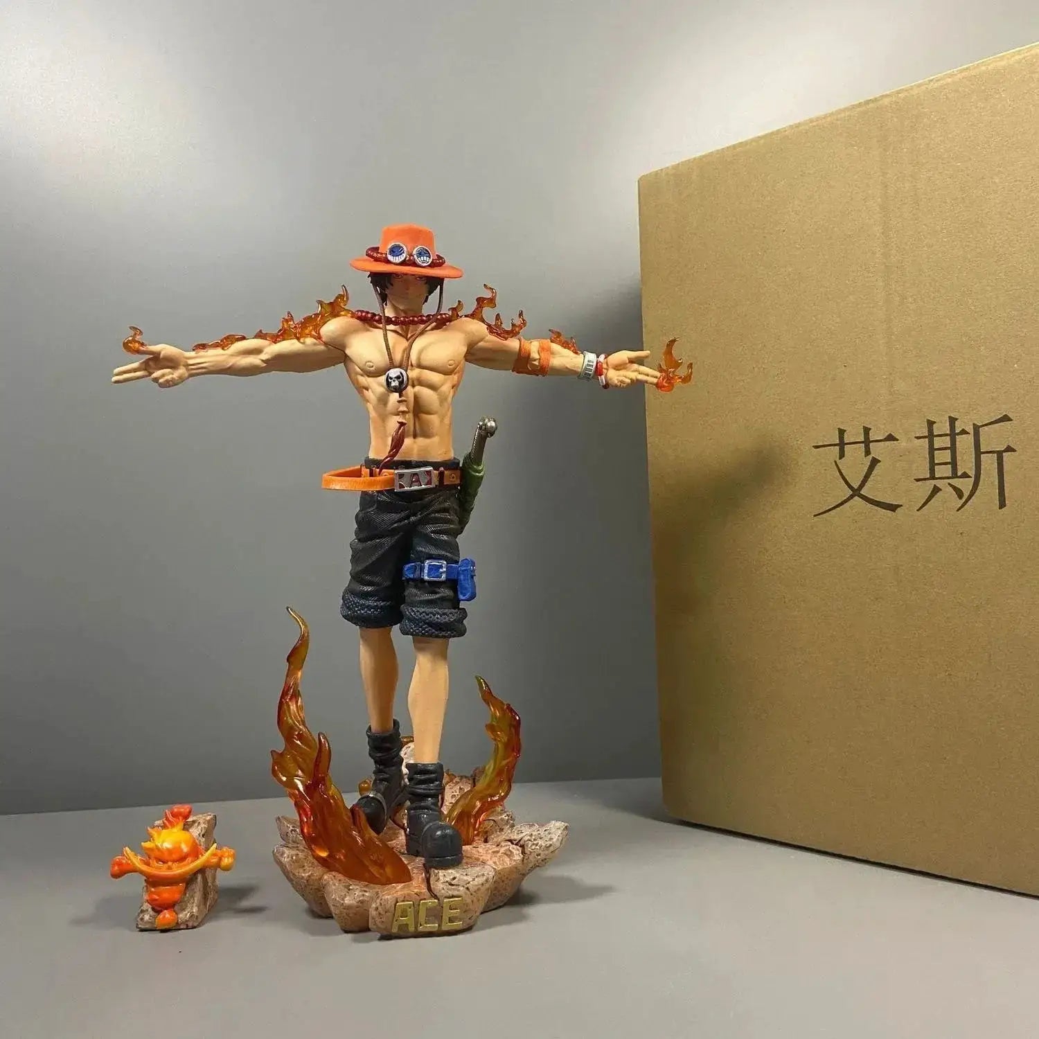 One Piece Ace Figure Statue 27cm Anime Model Collectible - ToylandEU