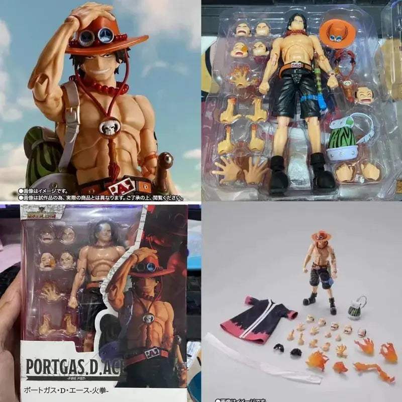 One Piece Ace PVC Figure With Articulated Joints SeventeenCentimeter - ToylandEU