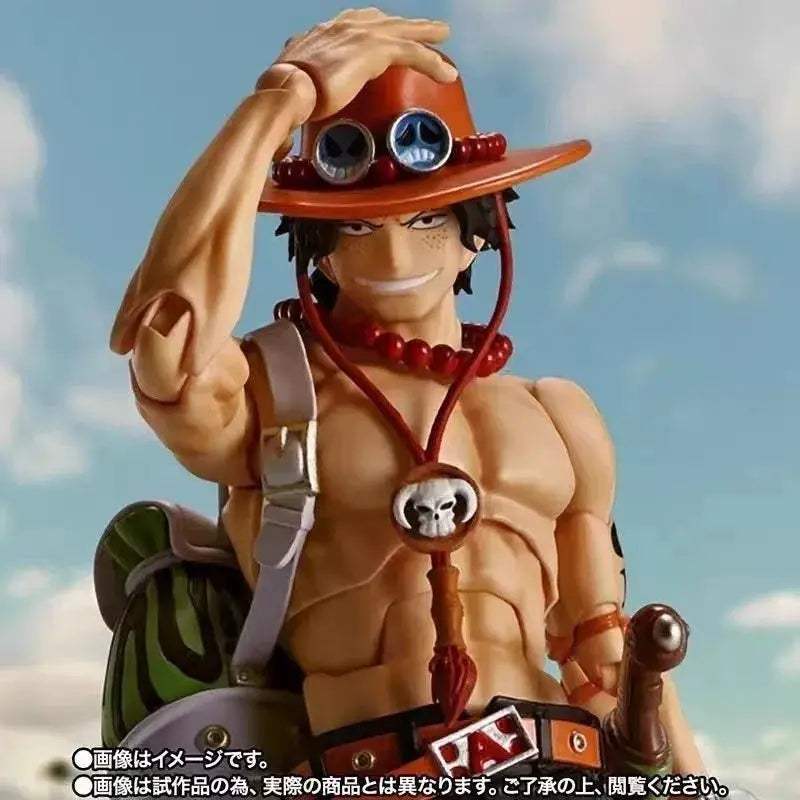 One Piece Ace PVC Figure With Articulated Joints SeventeenCentimeter - ToylandEU