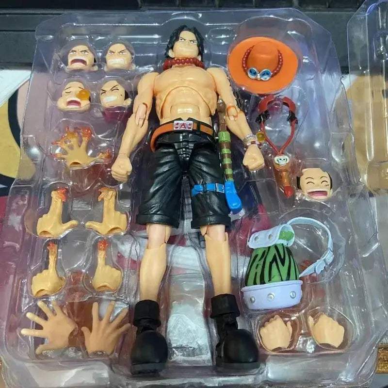One Piece Ace PVC Figure With Articulated Joints SeventeenCentimeter - ToylandEU