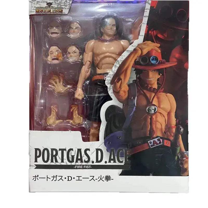 One Piece Ace PVC Figure With Articulated Joints SeventeenCentimeter - ToylandEU