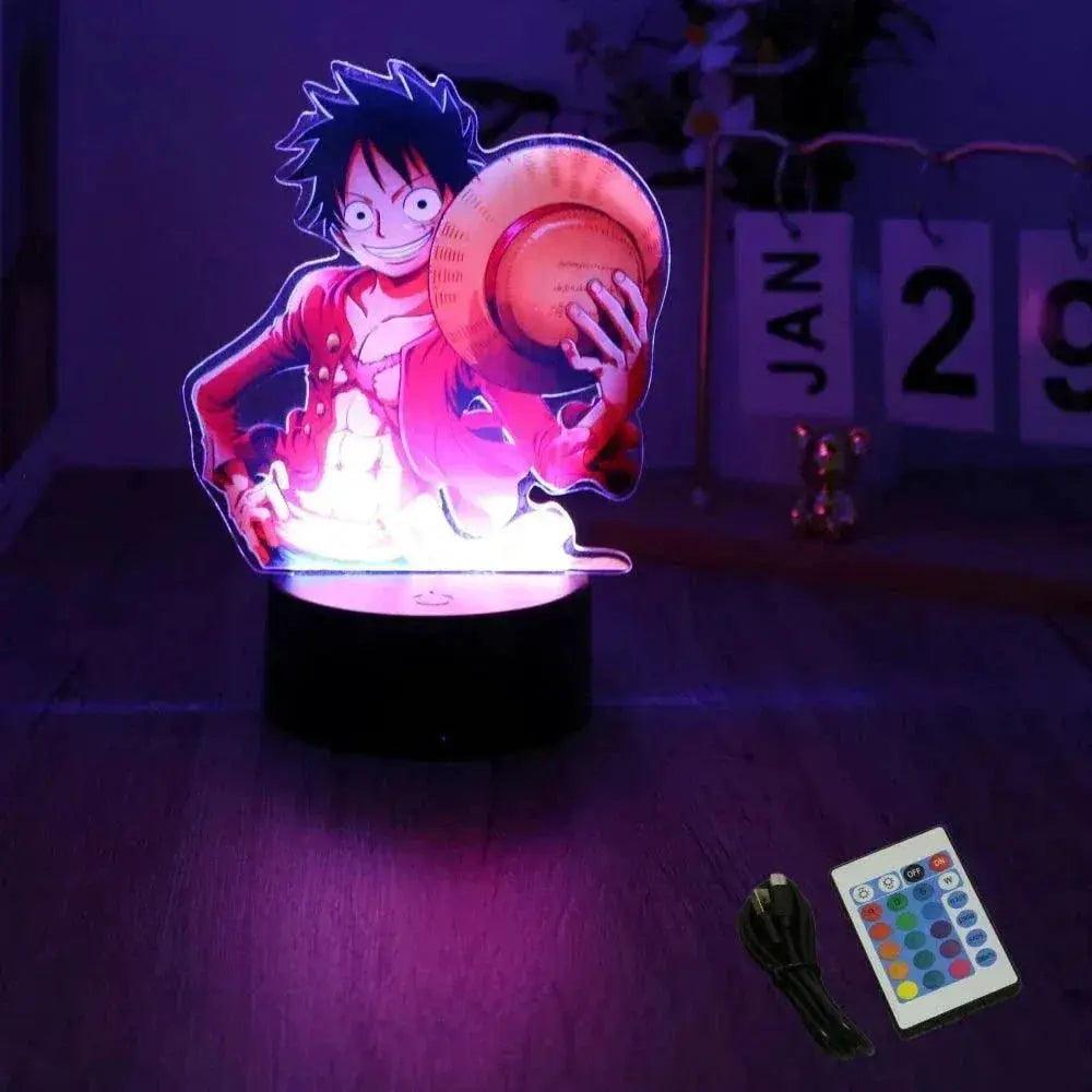  One Piece Anime Figures 3D Lamp PVC Action Collection Model Toys LED Night Light -  ToylandEU™