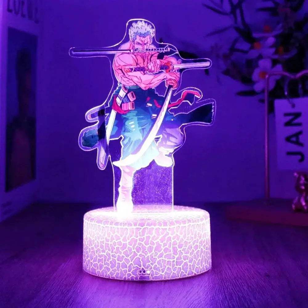 One Piece 3D Lamp Figures With Led Night Light Base - ToylandEU