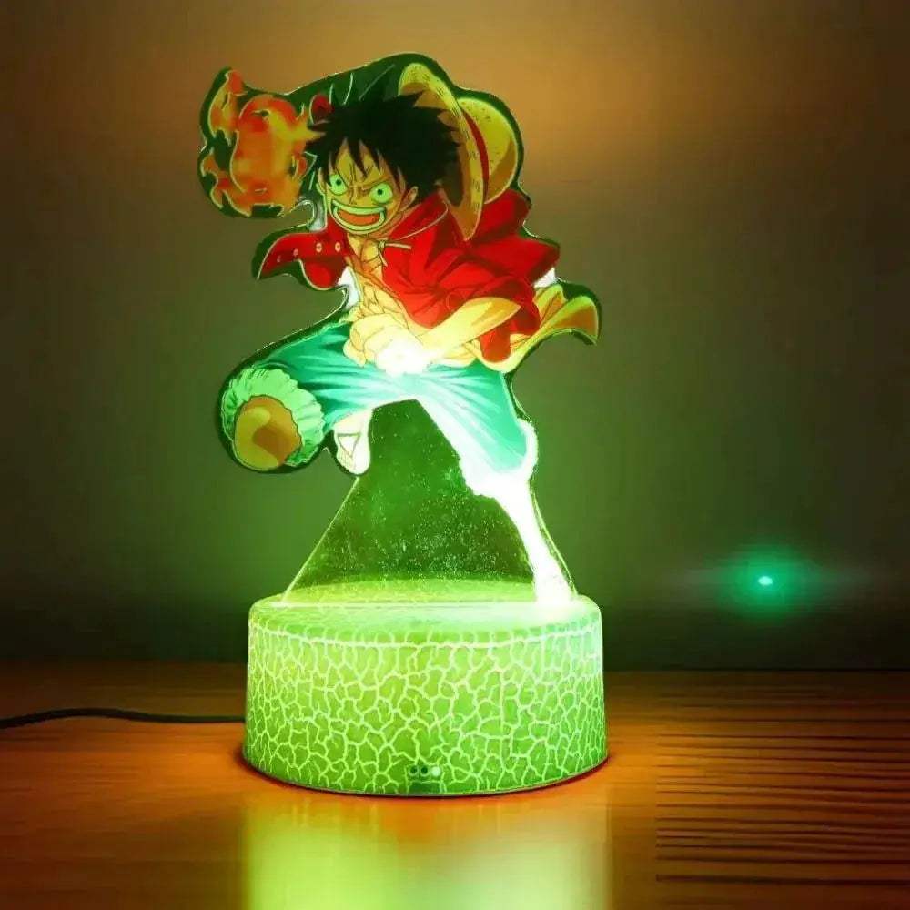 One Piece 3D Lamp Figures With Led Night Light Base - ToylandEU