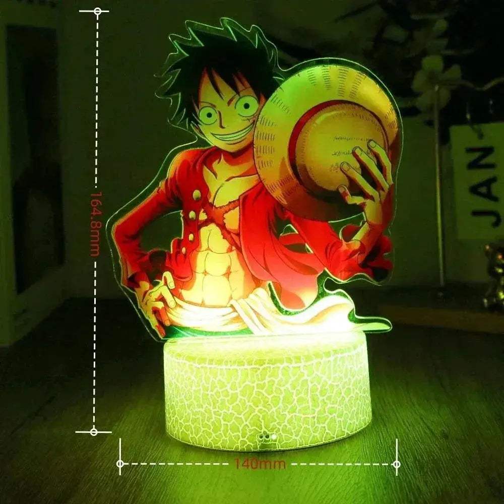 One Piece 3D Lamp Figures With Led Night Light Base - ToylandEU
