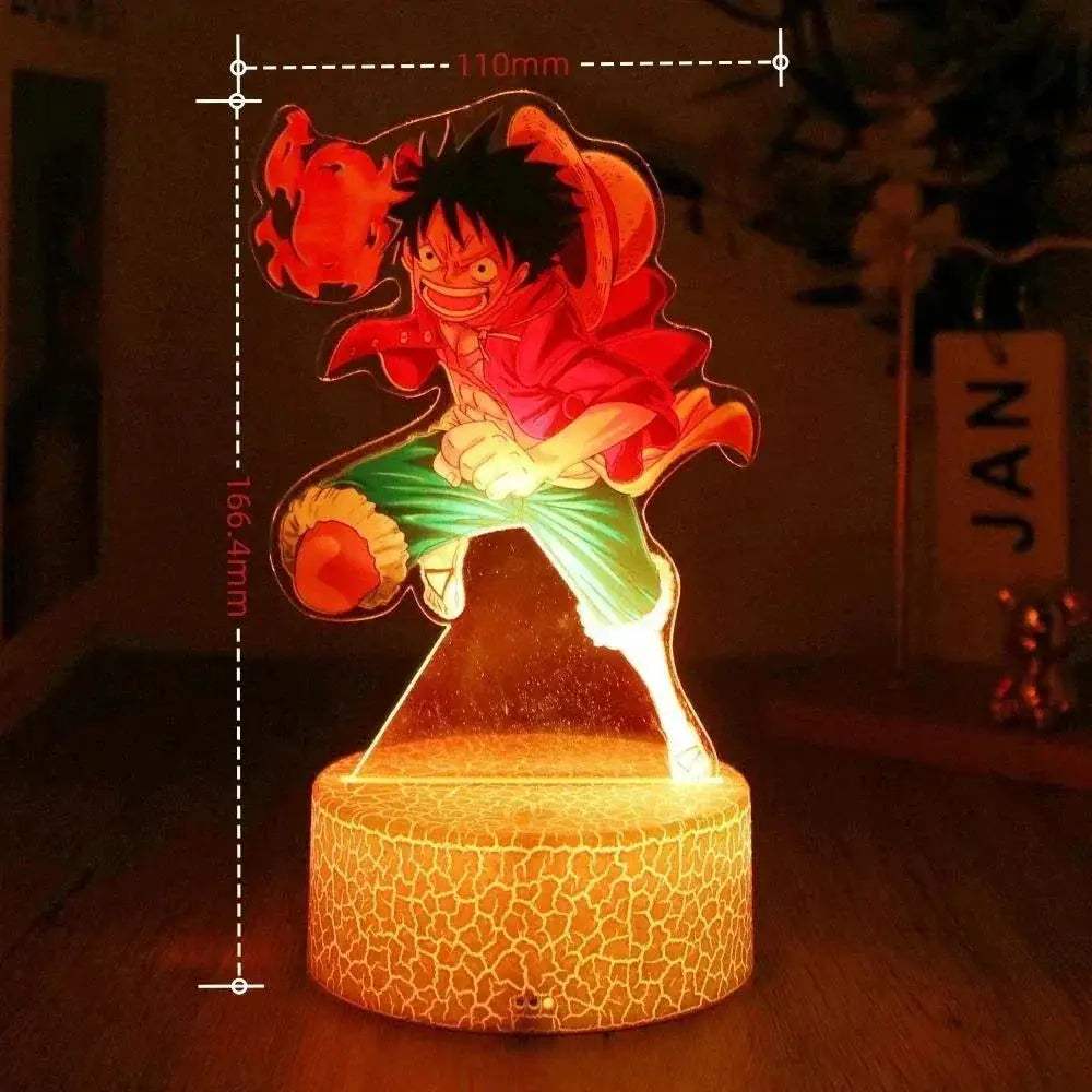 One Piece 3D Lamp Figures With Led Night Light Base - ToylandEU