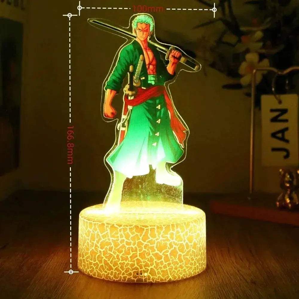 One Piece 3D Lamp Figures With Led Night Light Base - ToylandEU