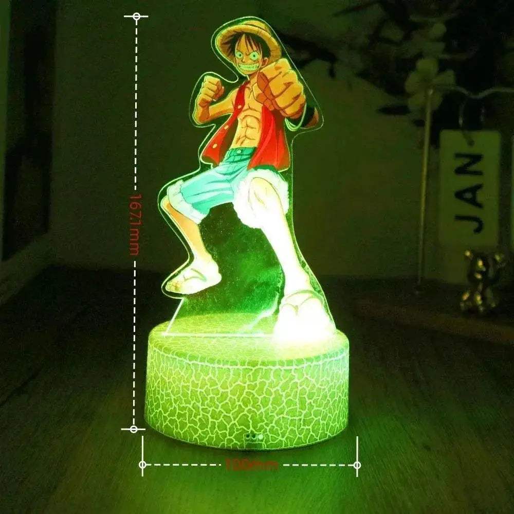 One Piece 3D Lamp Figures With Led Night Light Base - ToylandEU