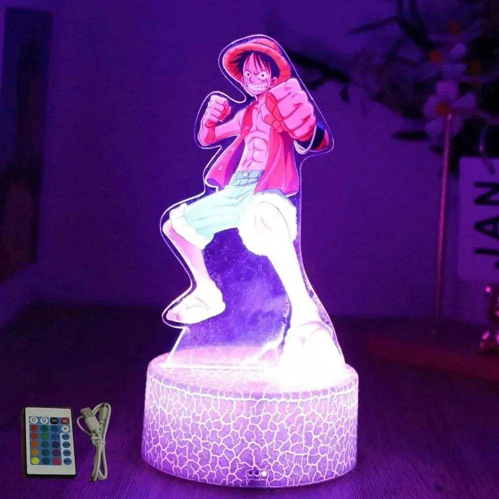 One Piece 3D Lamp Figures With Led Night Light Base - ToylandEU
