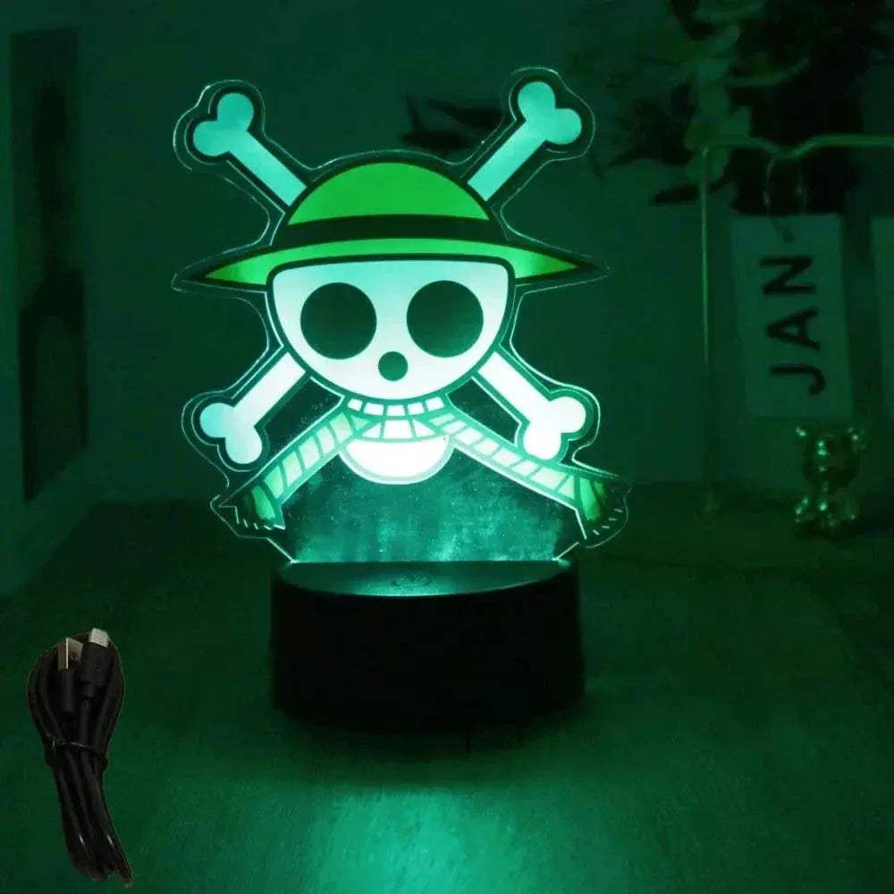 One Piece 3D Lamp Figures With Led Night Light Base - ToylandEU