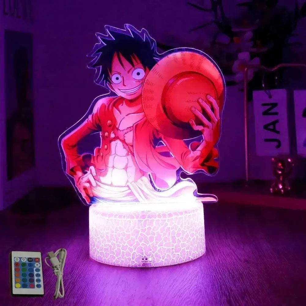 One Piece 3D Lamp Figures With Led Night Light Base - ToylandEU