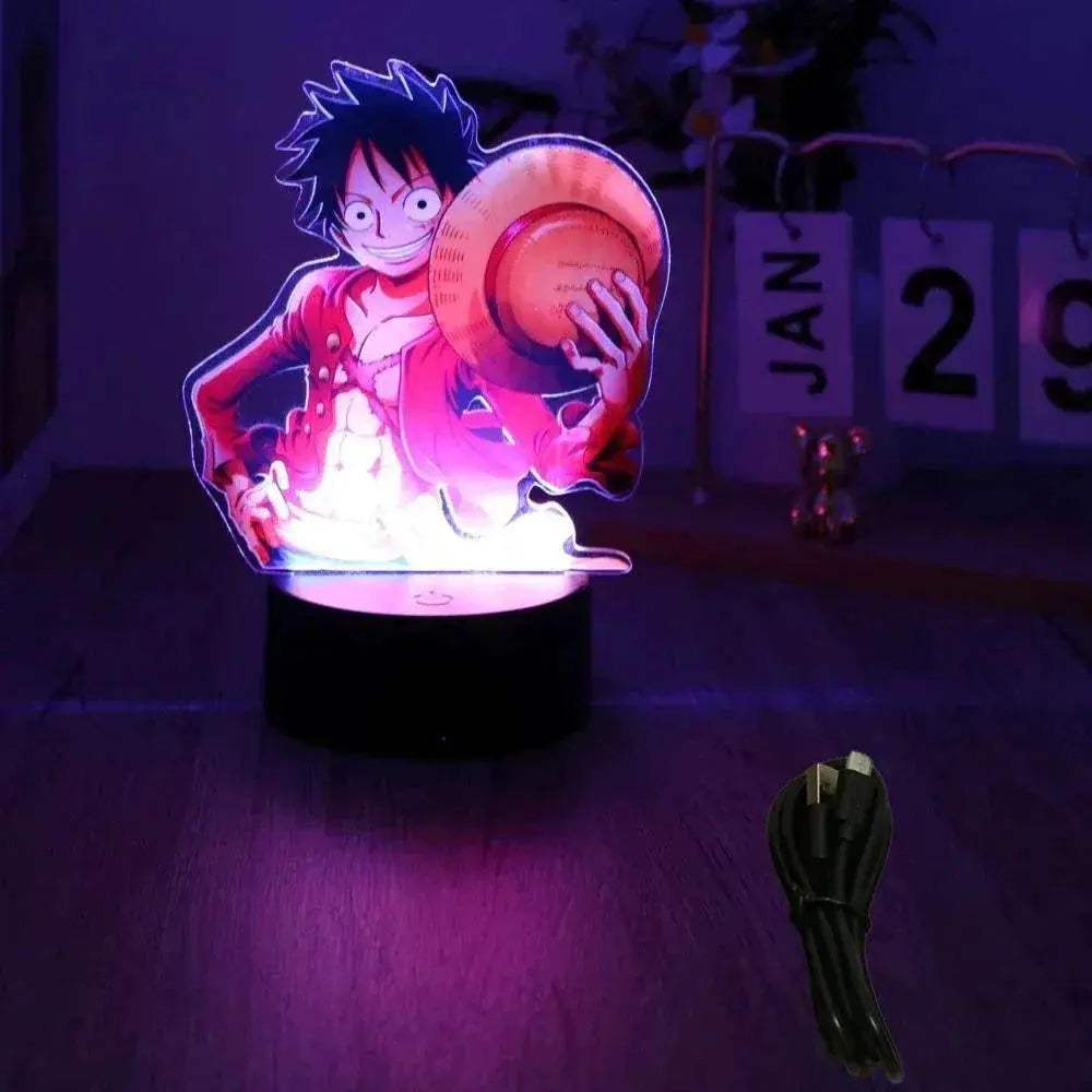 One Piece 3D Lamp Figures With Led Night Light Base - ToylandEU