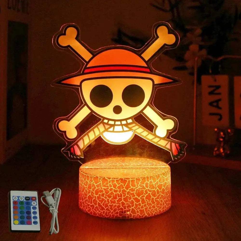 One Piece 3D Lamp Figures With Led Night Light Base - ToylandEU