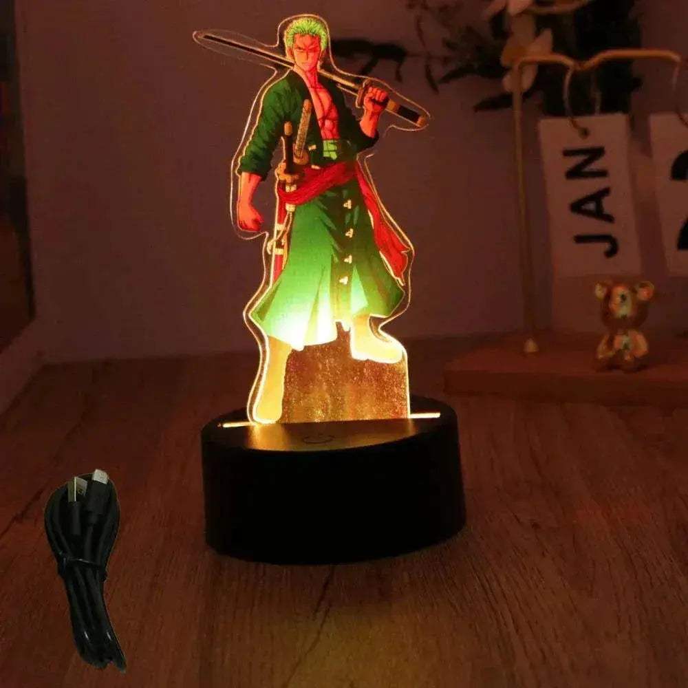 One Piece 3D Lamp Figures With Led Night Light Base - ToylandEU