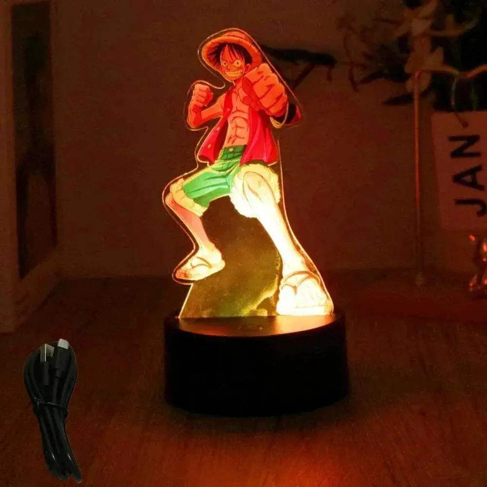 One Piece 3D Lamp Figures With Led Night Light Base - ToylandEU