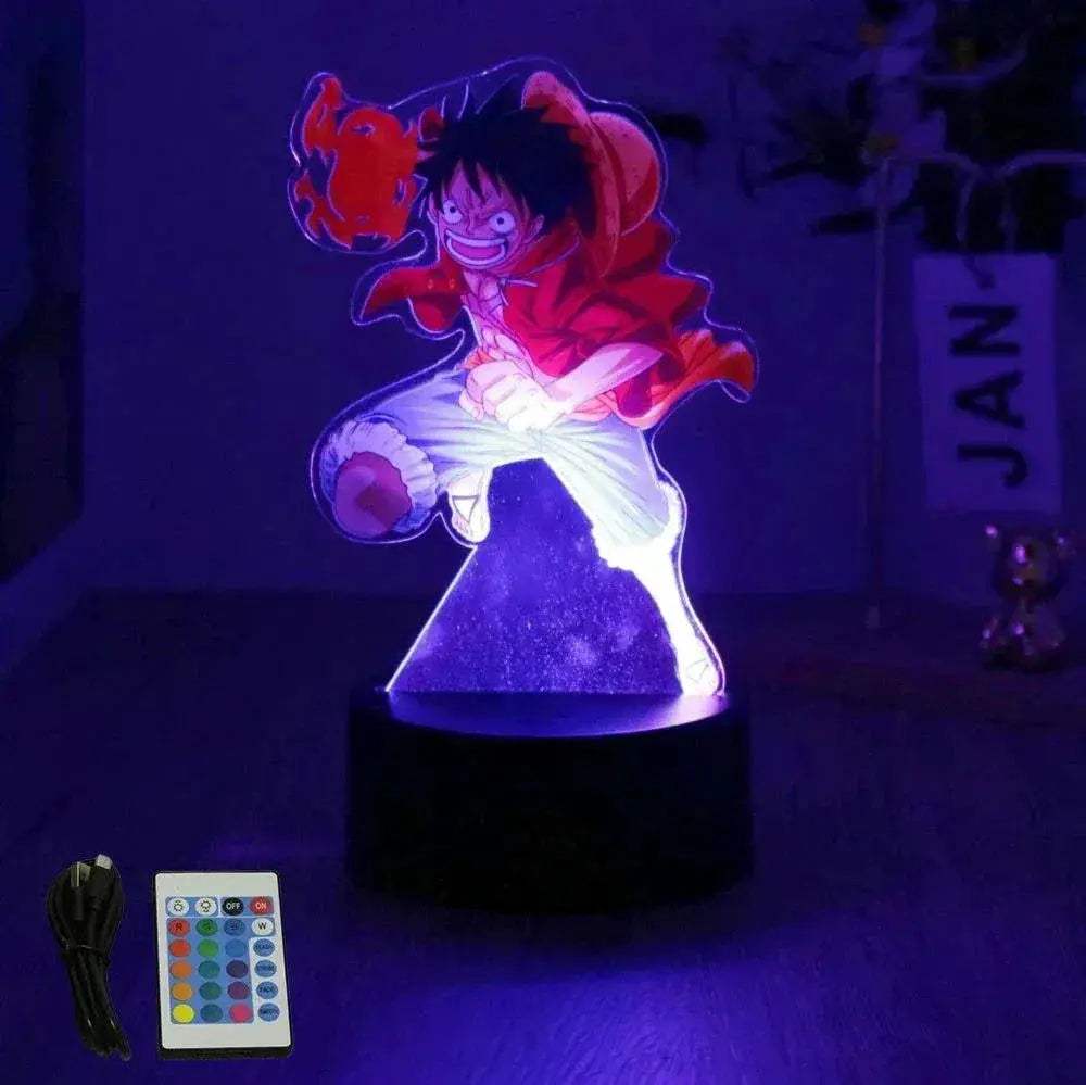 One Piece 3D Lamp Figures With Led Night Light Base - ToylandEU