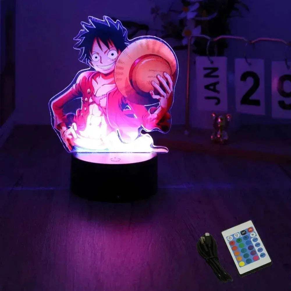 One Piece 3D Lamp Figures With Led Night Light Base - ToylandEU
