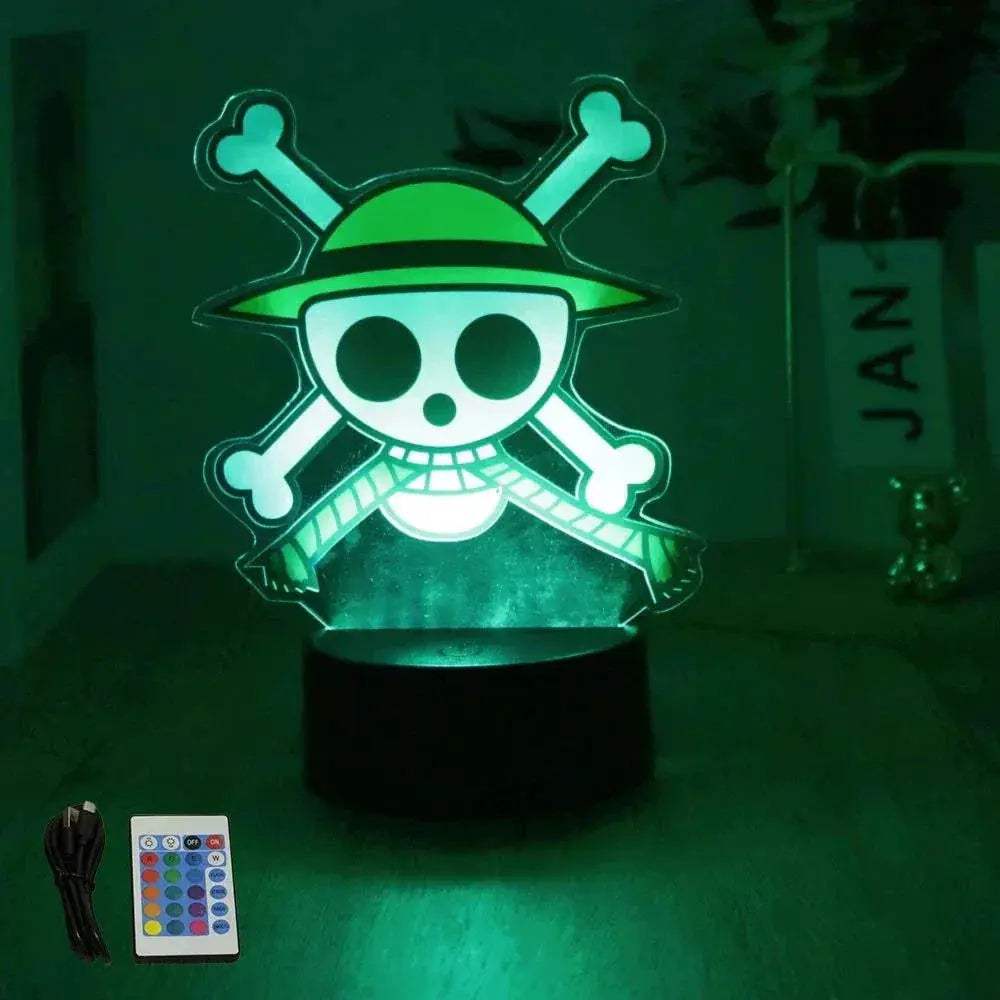 One Piece 3D Lamp Figures With Led Night Light Base - ToylandEU