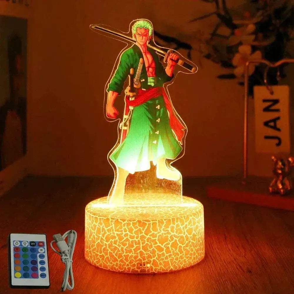 One Piece 3D Lamp Figures With Led Night Light Base - ToylandEU