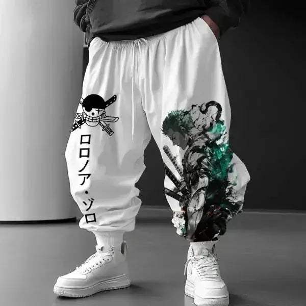 One Piece Anime Jogger Pants Cartoon Print Comfort Fit - ToylandEU