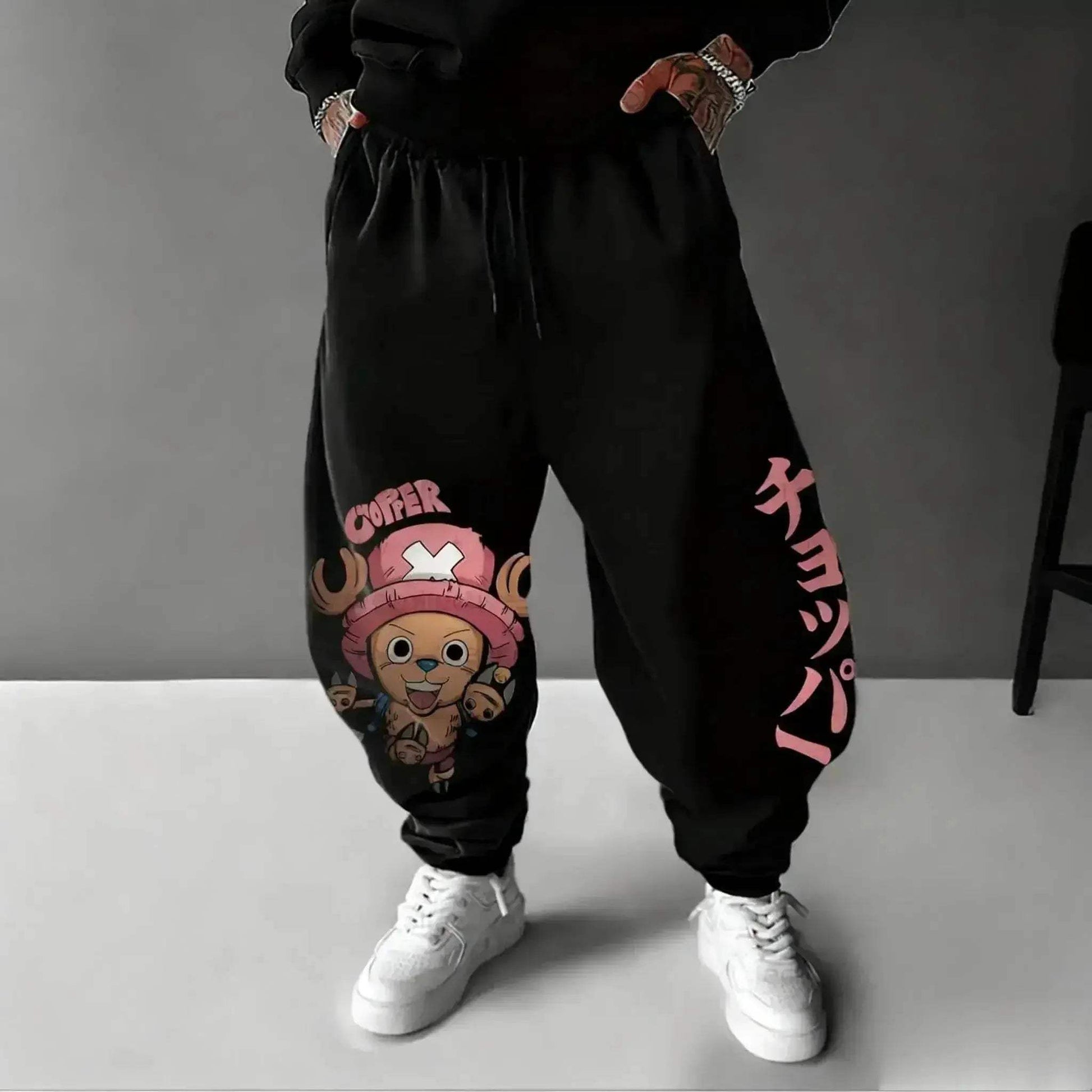 One Piece Anime Joggers With Luffy Graphic Print Comfort Fit - ToylandEU