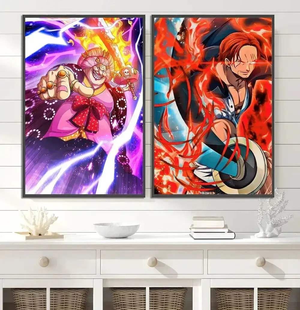 One Piece SelfAdhesive Anime Poster Wall Art For Bedroom Decor - ToylandEU