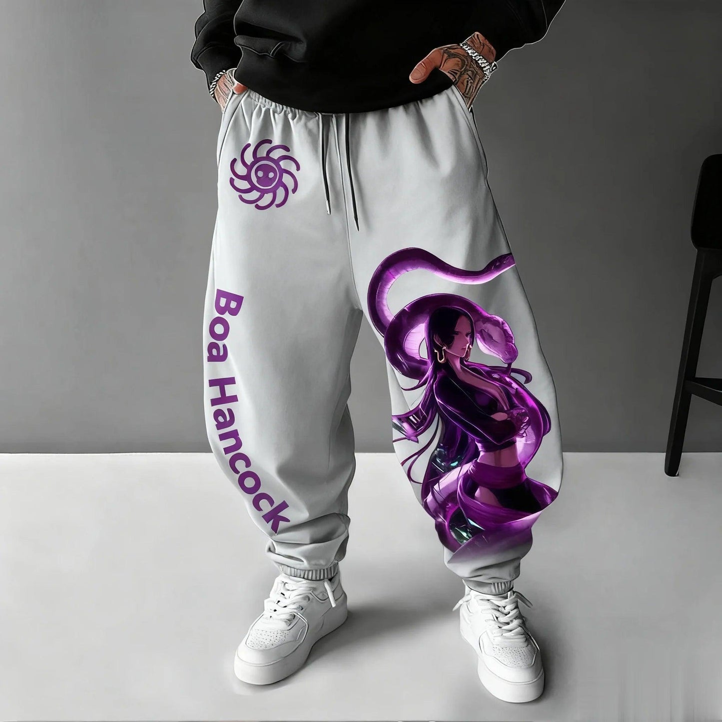 One Piece Boa Hancock Sweatpants | Large | Toylandeu™