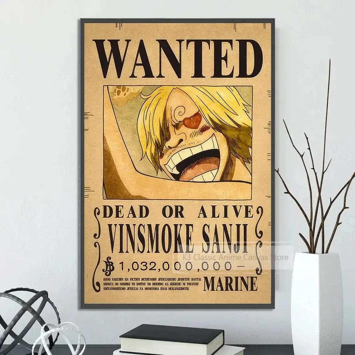  One Piece Canvas Poster Wall Art Vibrant Colors -  ToylandEU™
