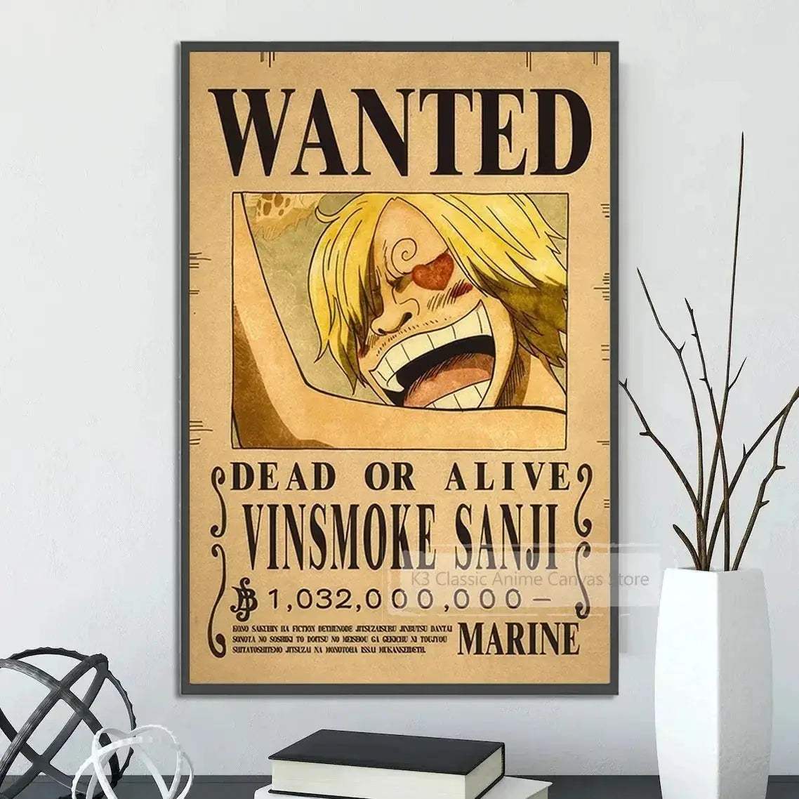 One Piece Canvas Poster Wall Art With Vibrant Colors - ToylandEU
