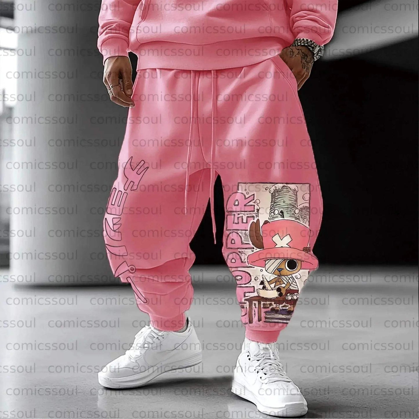 One Piece Chopper Hoodie Set Unisex Streetwear Jogger Outfit - ToylandEU