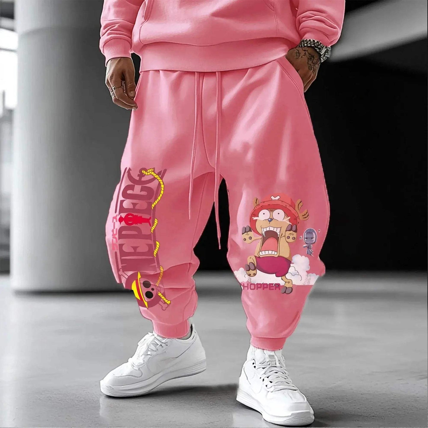One Piece Chopper Hoodie Set Unisex Streetwear Jogger Outfit - ToylandEU
