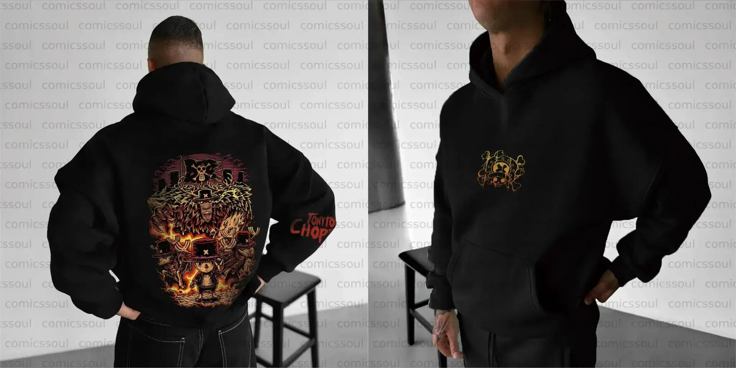One Piece Chopper Hoodie Unisex Anime Sweatshirt All Day Comfort - ToylandEU