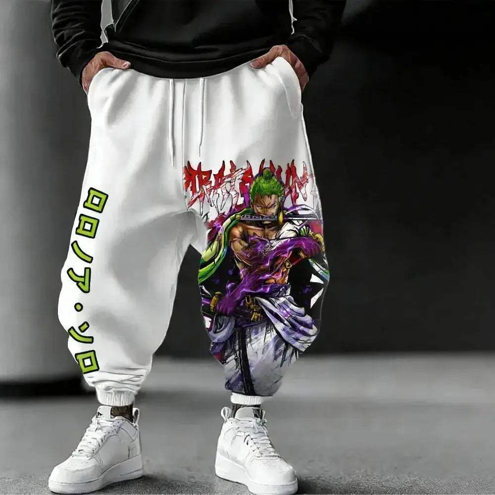 One Piece Cosplay Cotton Pants Nami Anime Print Loose Fit - ToylandEU