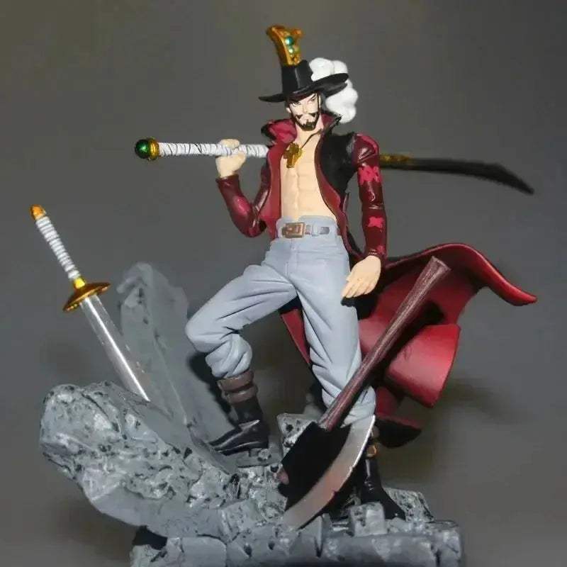 One Piece Dracule Mihawk 15cm Pvc Action Figure Collectible Toy - ToylandEU