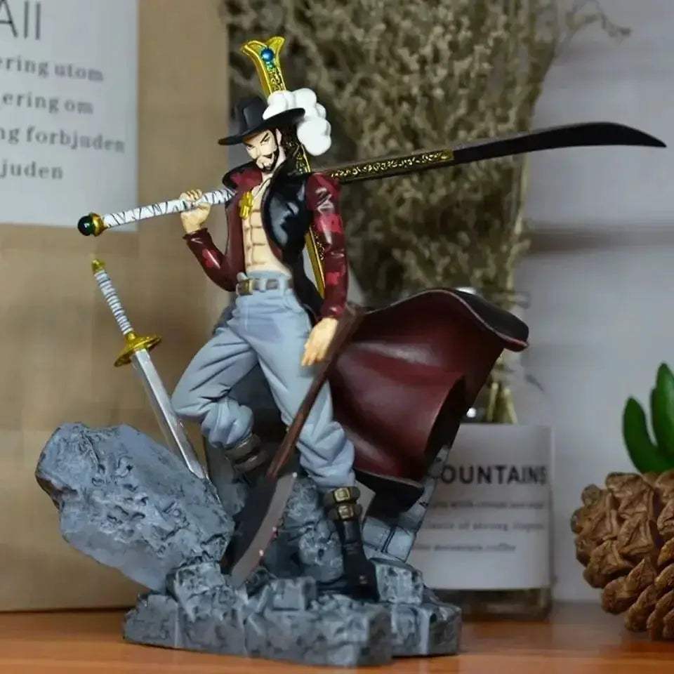 One Piece Dracule Mihawk 15cm Pvc Action Figure Collectible Toy - ToylandEU