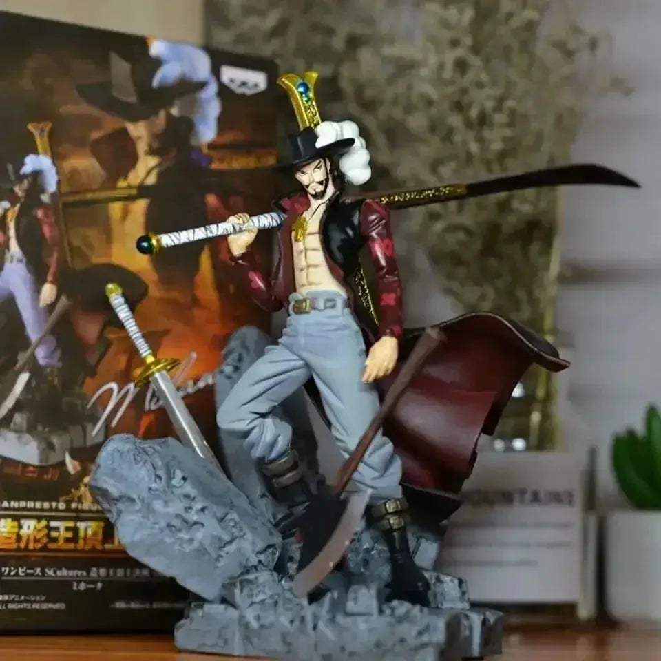 One Piece Dracule Mihawk 15cm Pvc Action Figure Collectible Toy - ToylandEU