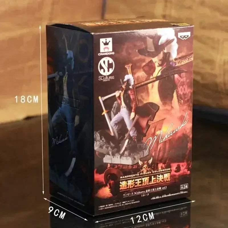 One Piece Dracule Mihawk 15cm Pvc Action Figure Collectible Toy - ToylandEU
