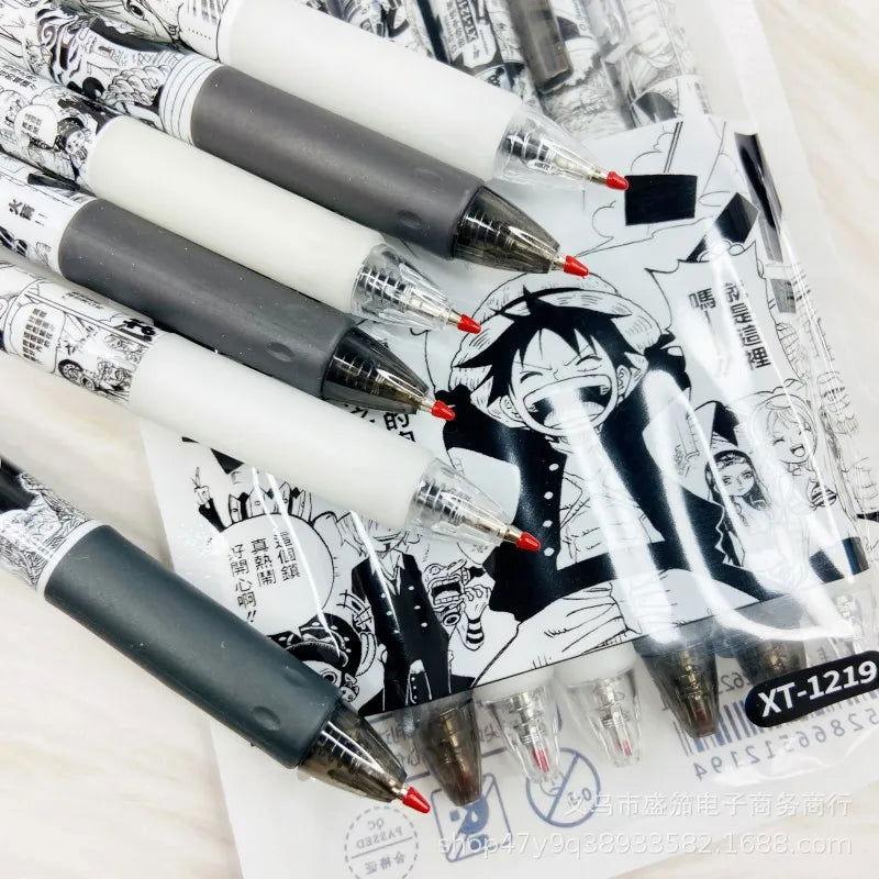  One Piece Gel Pens Set 0.5mm Black Ink Smooth Writing 
